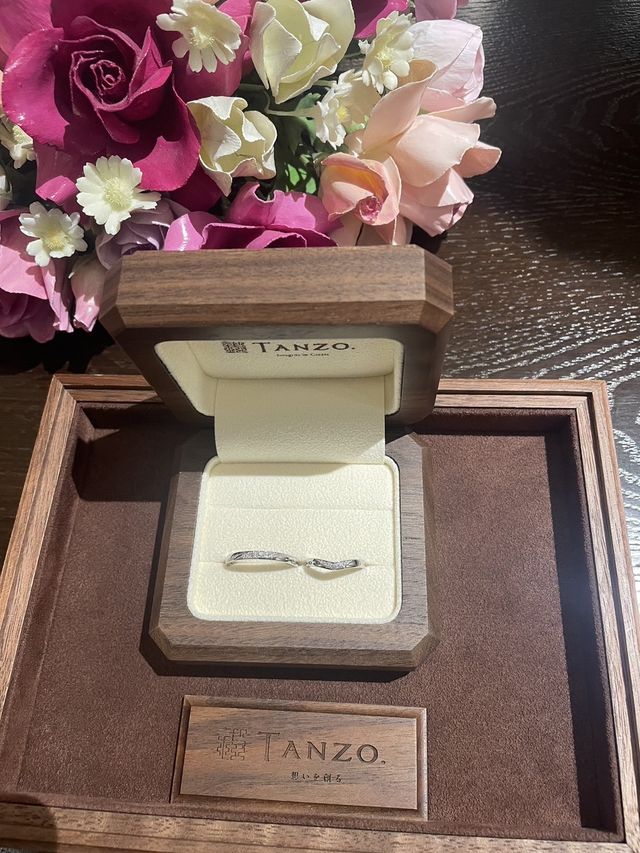 完成した結婚指輪