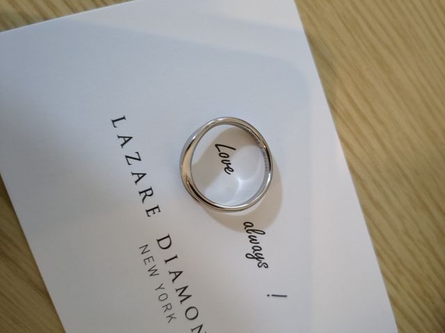 購入した結婚指輪です(男性用)