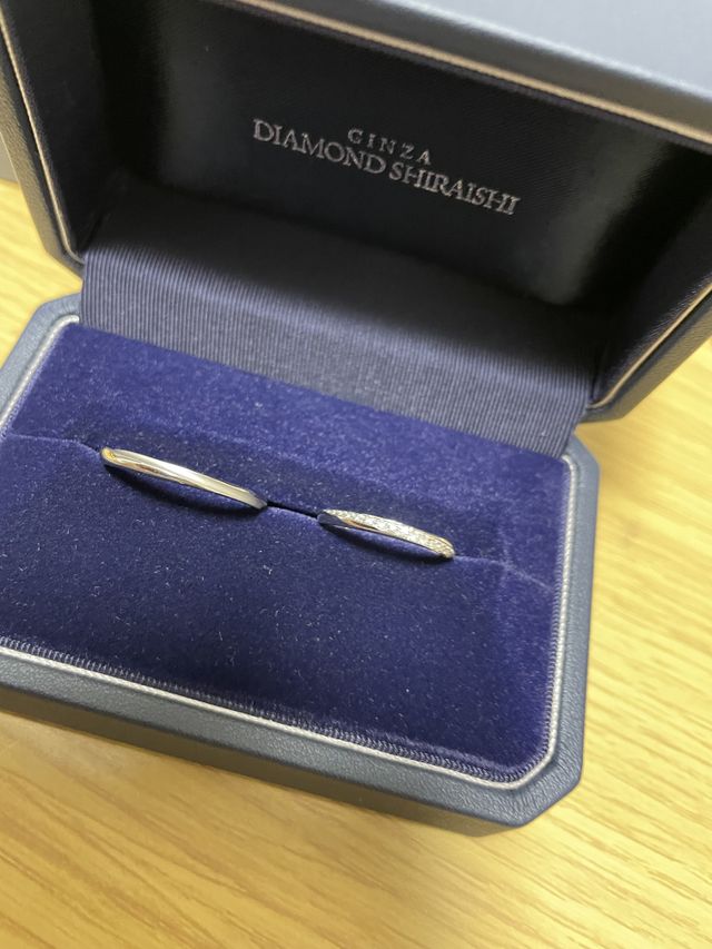 光の加減ですがもっと輝いて見えます！