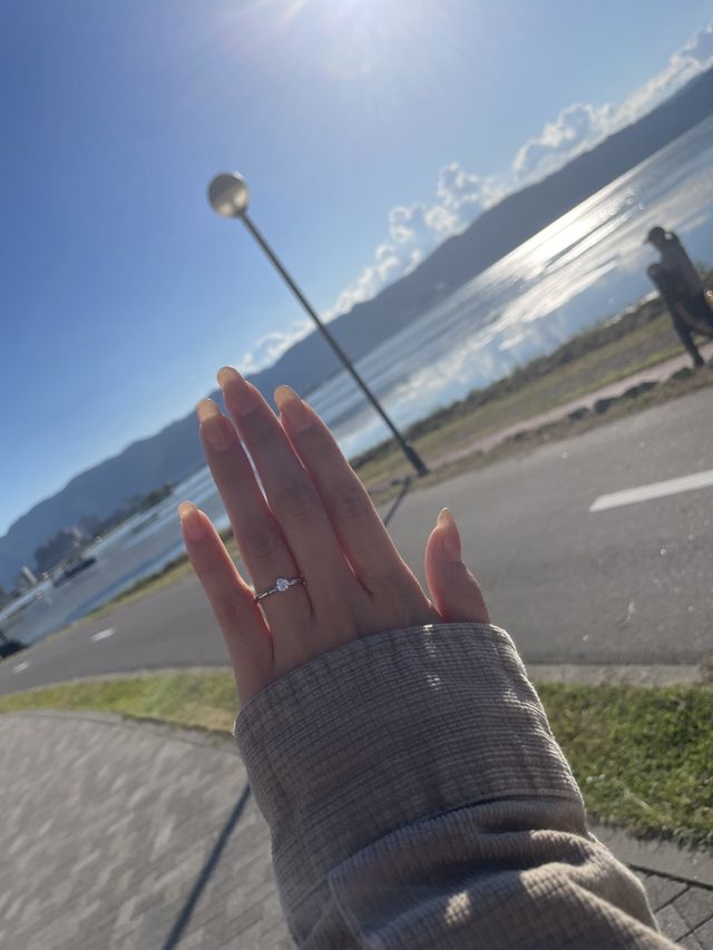 プロポーズしてもらった日の写真です