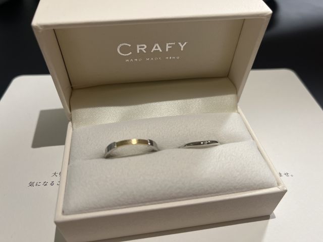 2人で作った指輪です