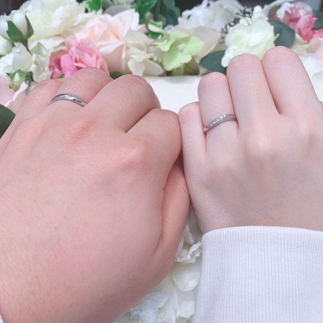 2人でつけてる写真