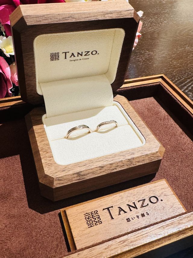 ペア指輪とボックス