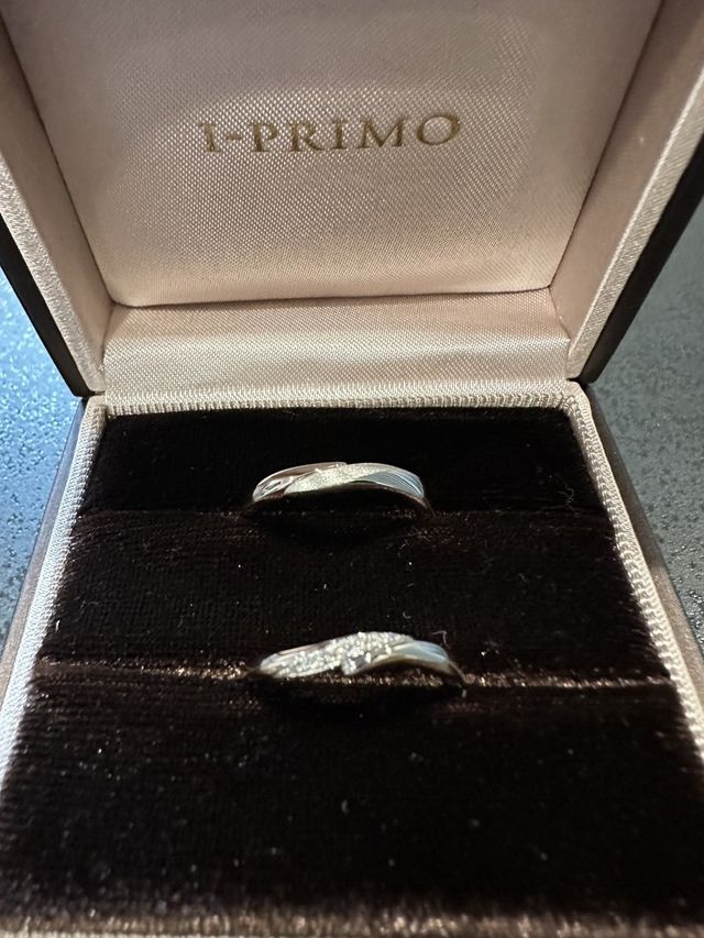 完成した指輪です。