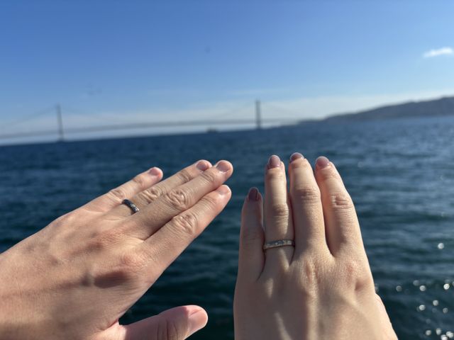 形を四角にしたので、指輪の面が綺麗に出ます。