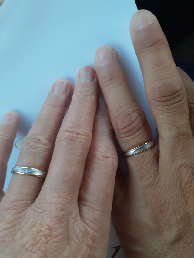 出来上がり直後に着けてみました。