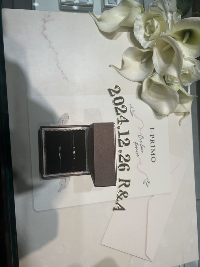 受け取ったときに撮った写真