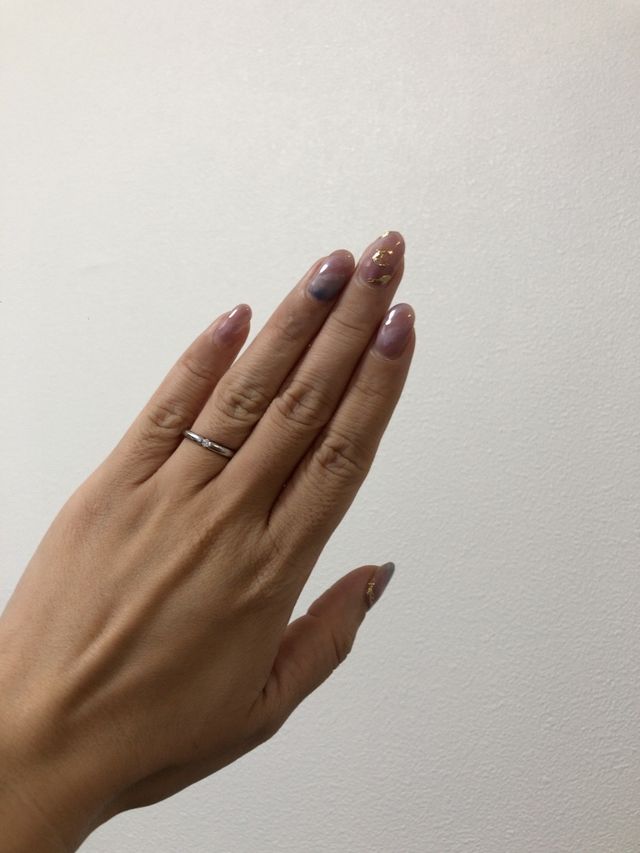 着用時。自分の場合指が長めです。