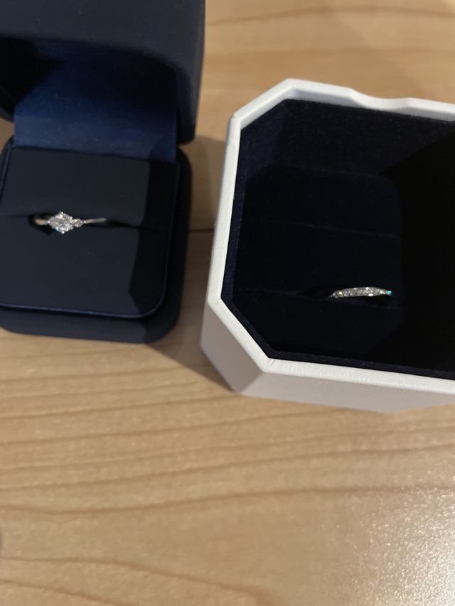 4°Cブライダルさんで素敵な指輪を購入させていただきました！