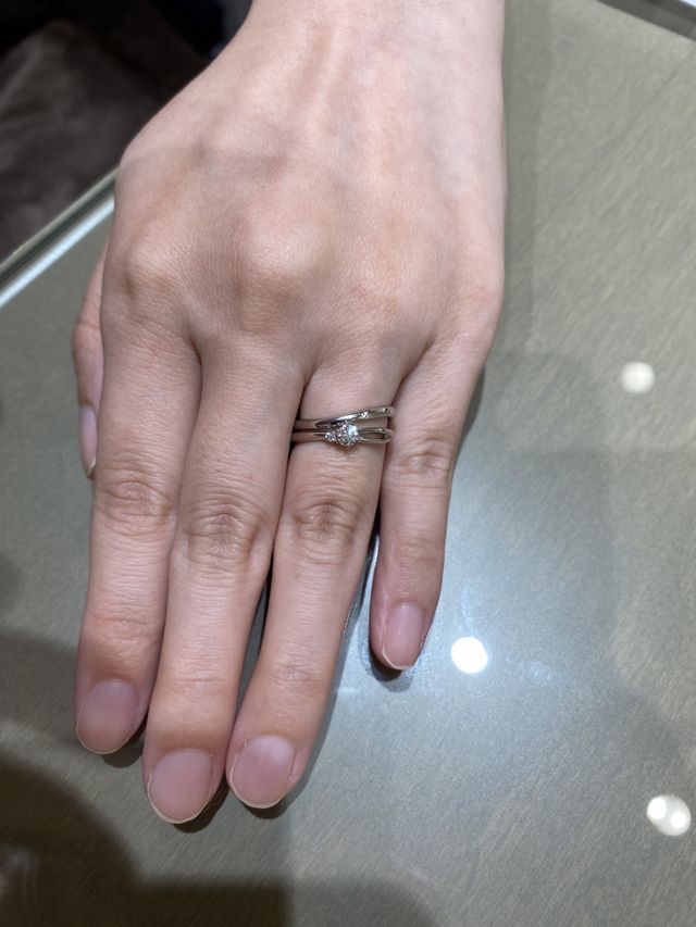 カンパニュラとゼロフィスの重ねづけです