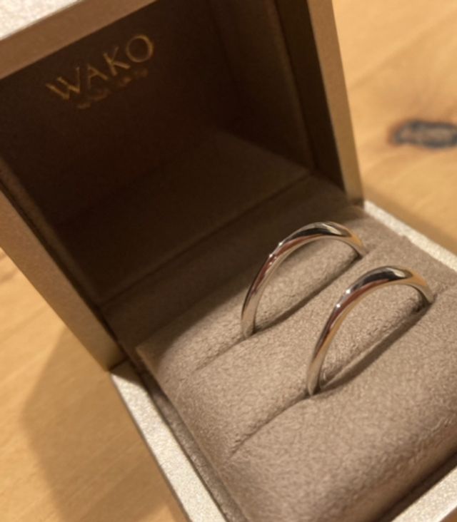 同じ指輪にしました