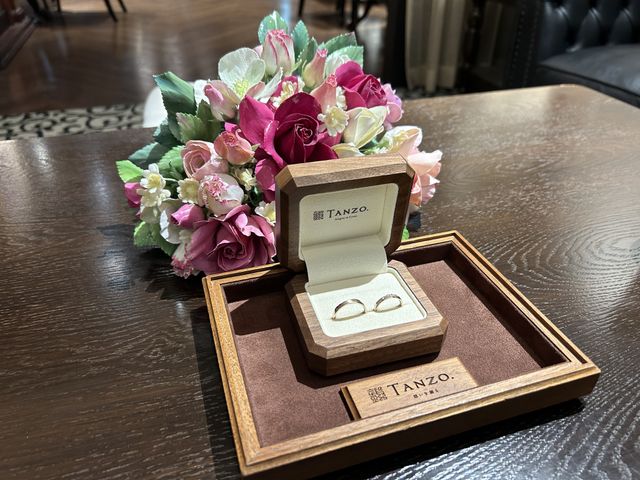 指輪が完成したので受け取りに来ました