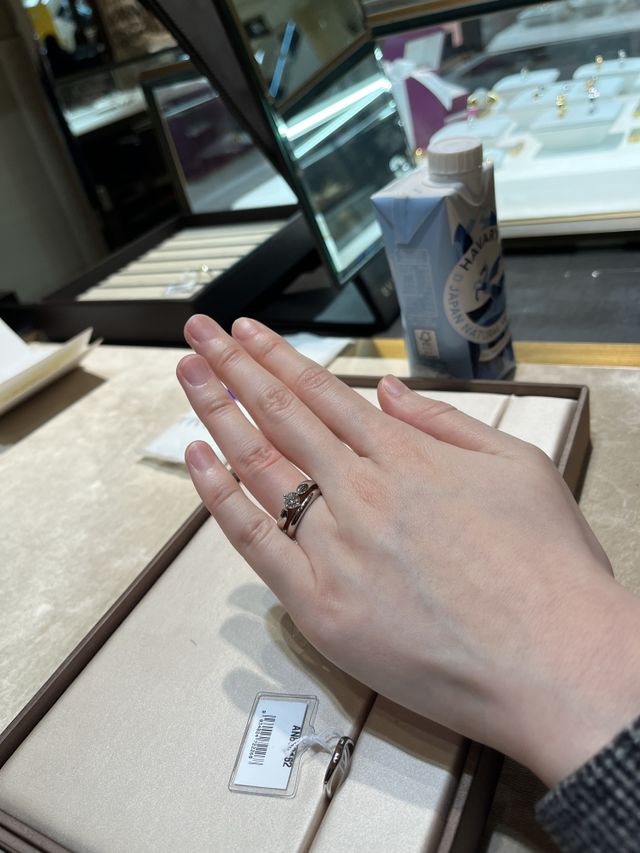 結婚指輪との重ね付け