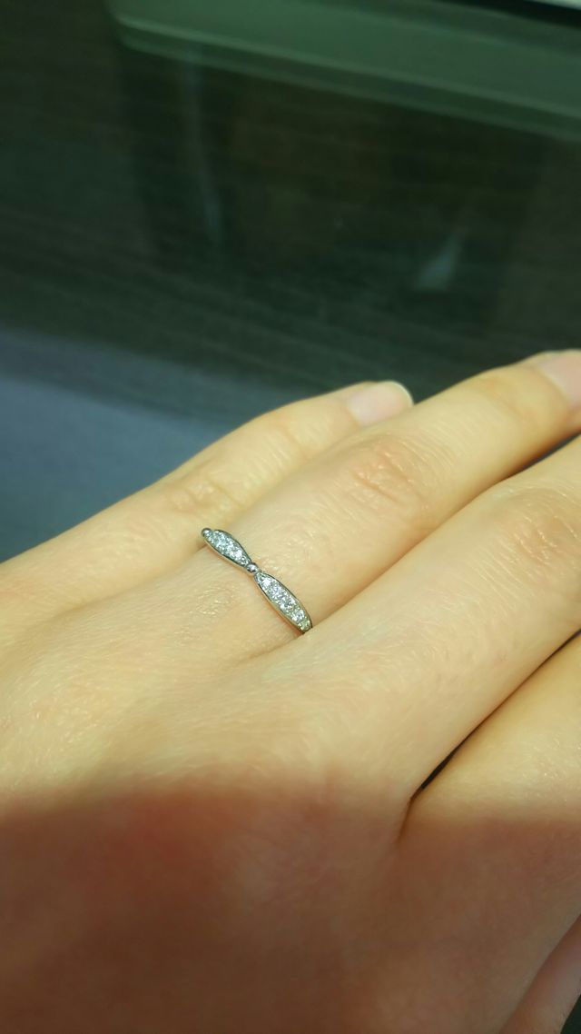 着け心地も良く輝きが上品でした