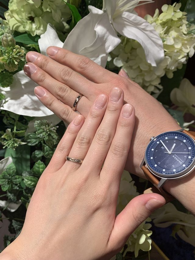 結婚指輪着用写真