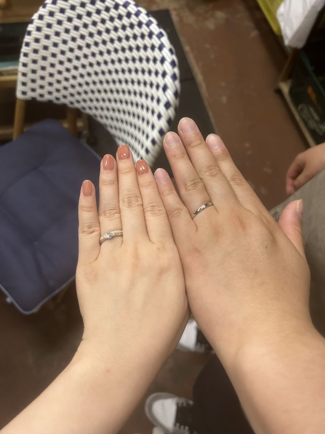 納品いただいてすぐにつけた時の写真です