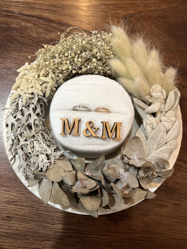 指輪の完成時の写真です。