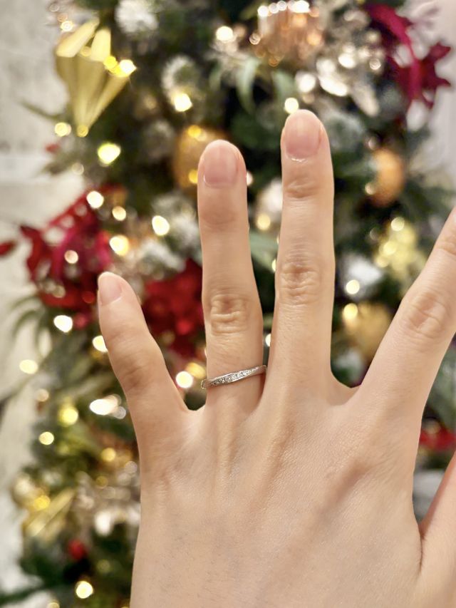 新婦側指輪
