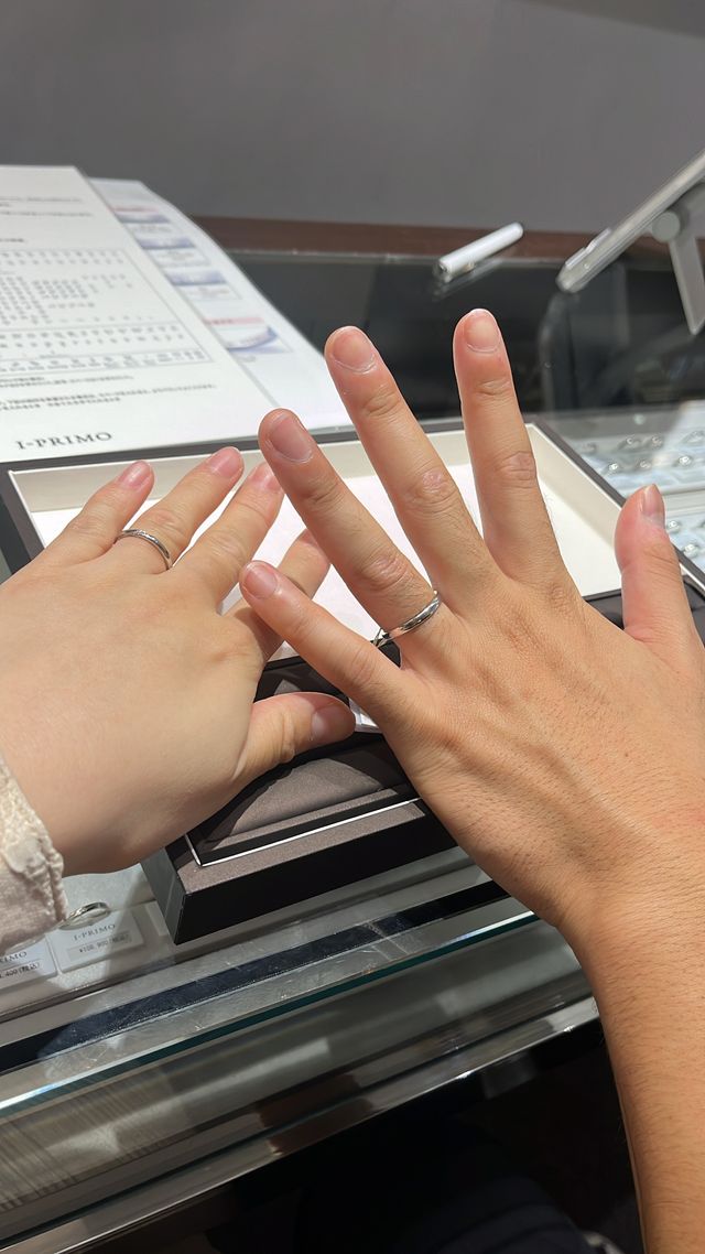 試着時の写真です。