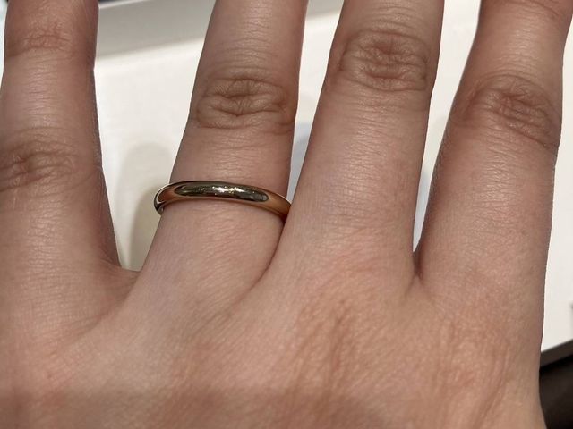 ペールブラウンゴールドのシンプルリング⭐︎