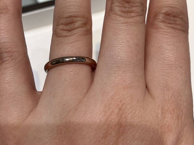 ピンクゴールドのマリッジリング⭐︎