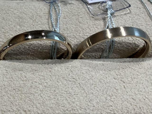 シャンパンゴールドの指輪たち⭐︎