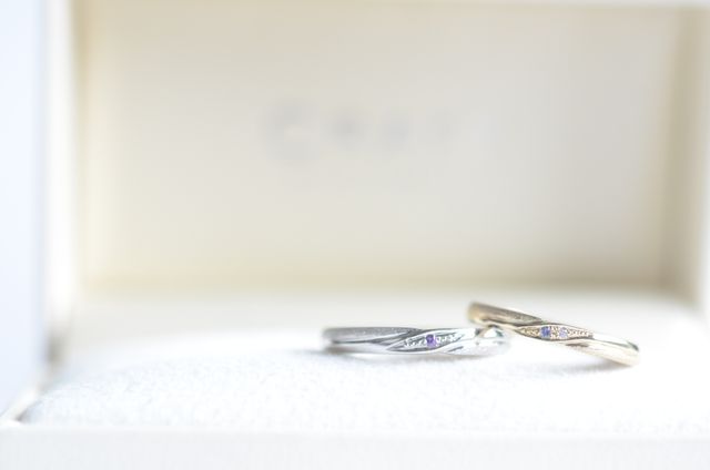 2人の結婚指輪を作りました