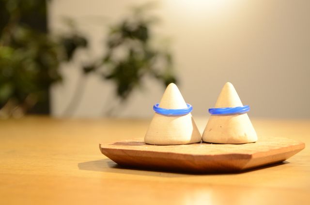 2人で指輪の型を作った時のものです