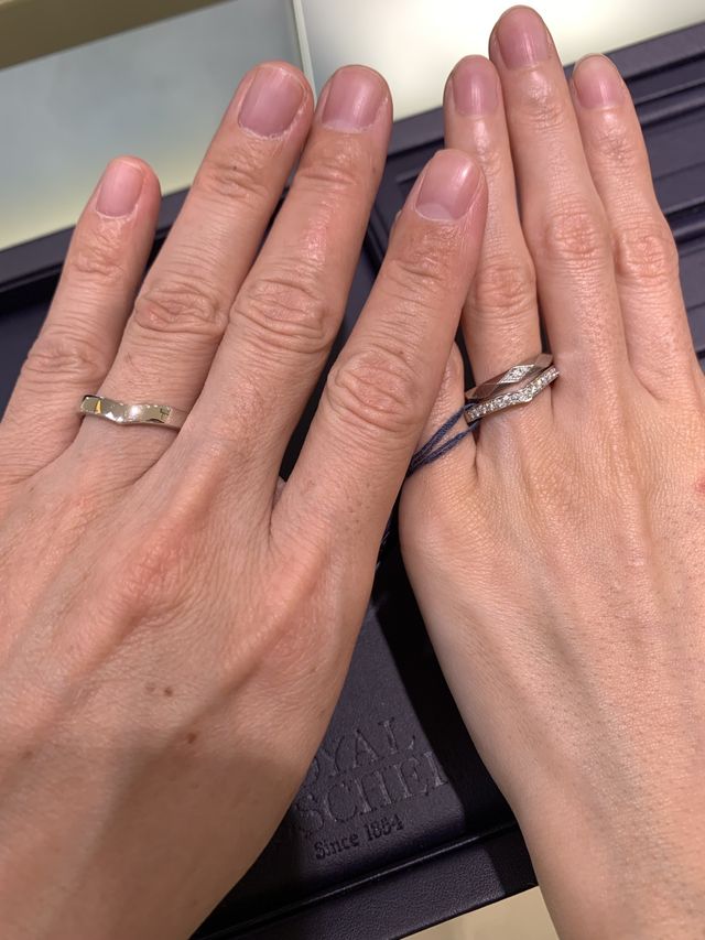 ファセットと重ね付けできる結婚指輪を探して