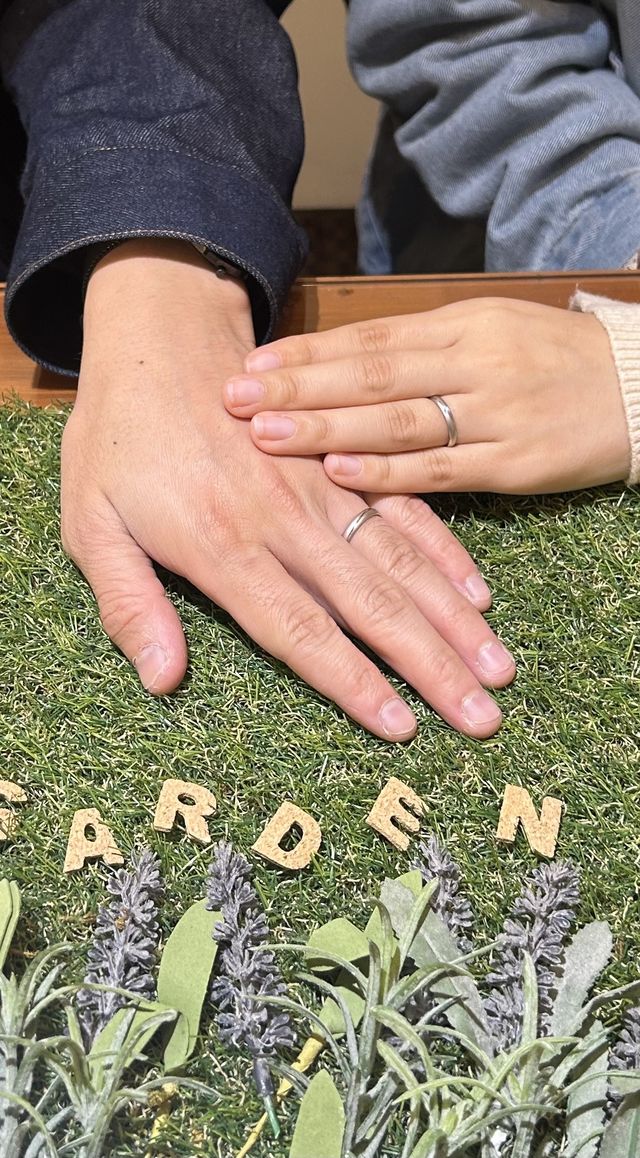 受け取った日に撮っててもらいました