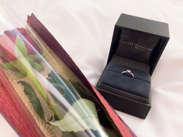 プロポーズにいただいた指輪です