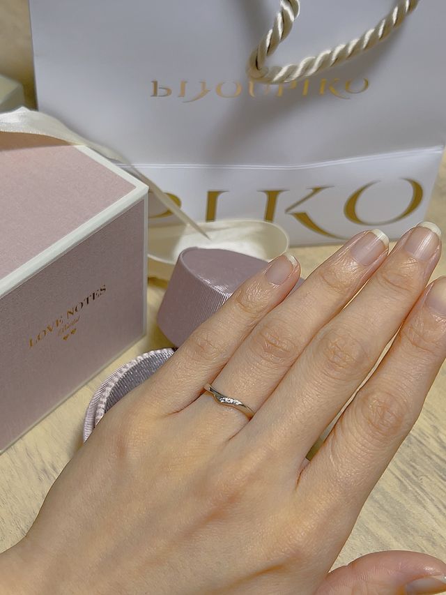 周りとかぶらないデザインで一目惚れでした！