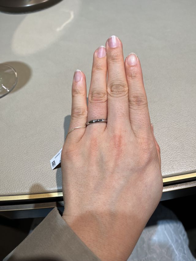 店内で試したときの写真です。