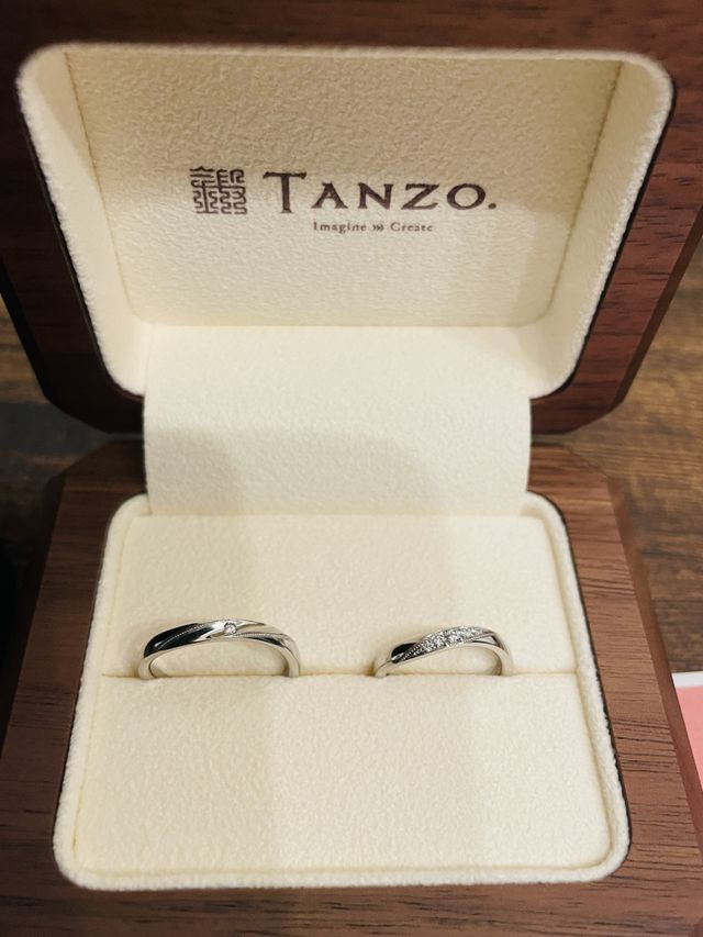 指輪を入れる箱もとても気に入ってます！