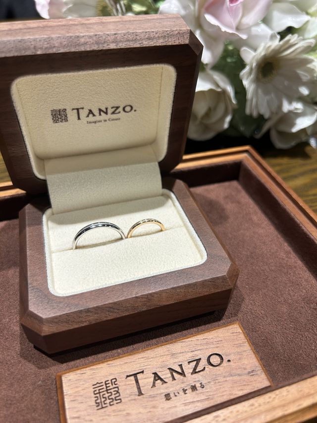 平甲丸ストレート　中央ミル
k18 ピンクゴールド