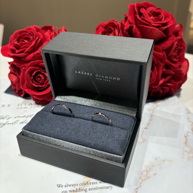 結婚指輪購入時の写真