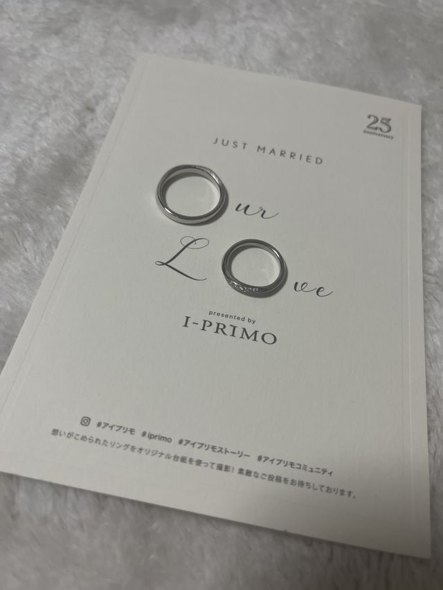 お店でいただいたカードと一緒に