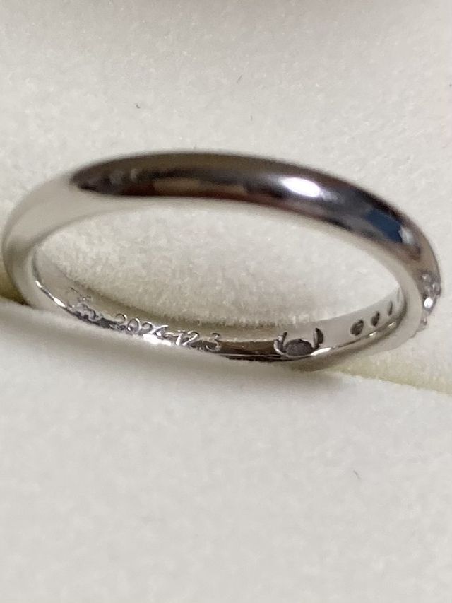 スティッチの刻印を入れてもらいました！