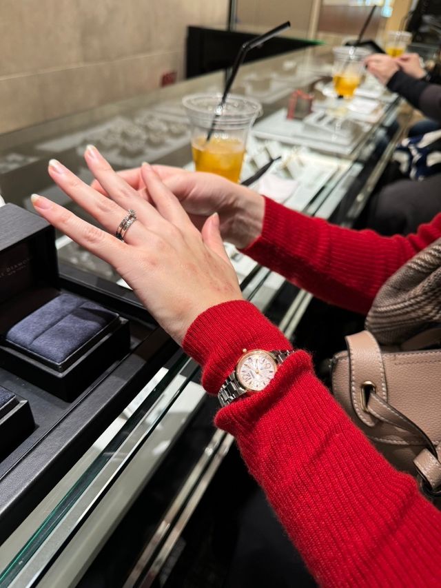 結婚指輪(ベルヴェデーレ)との重ね付け