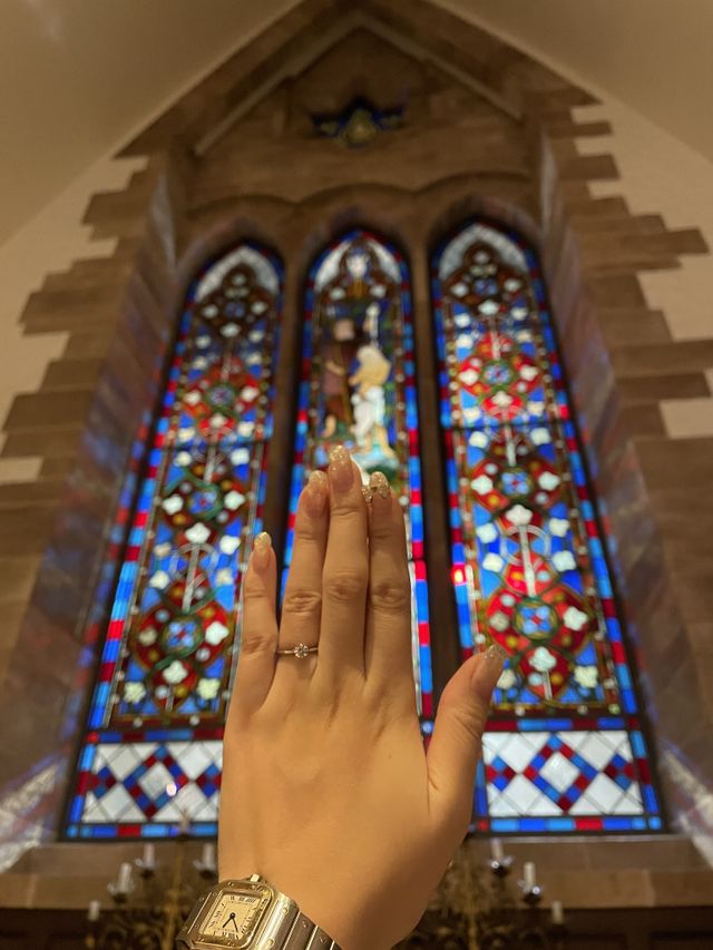 プロポーズ後の写真です。