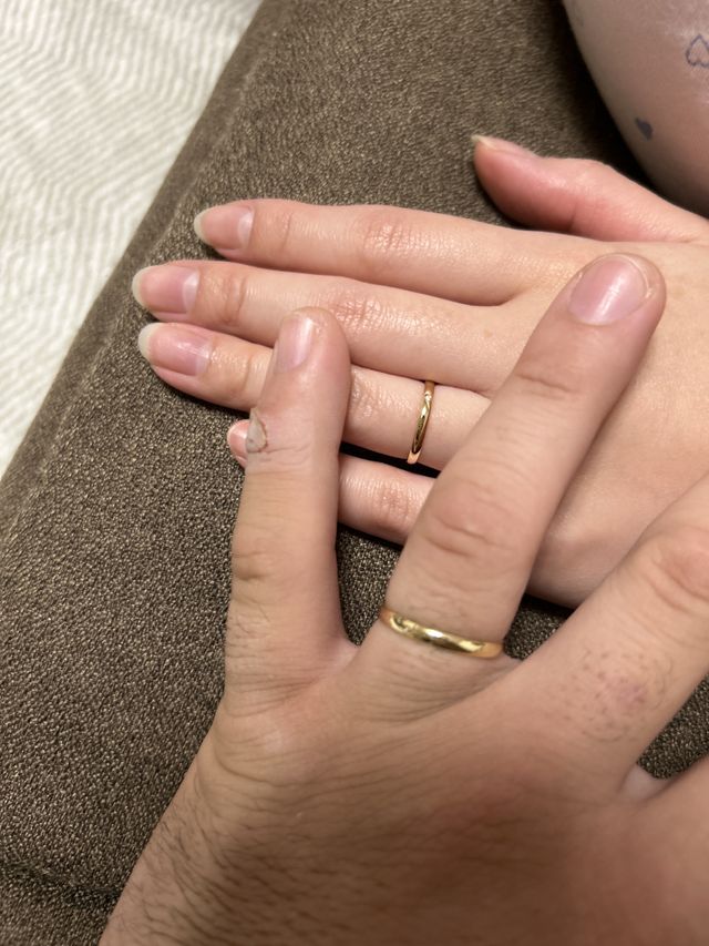 ペアで買った結婚指輪です