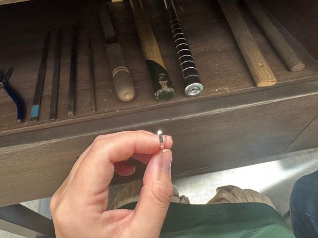 線材から指輪になる過程がおもしろかった