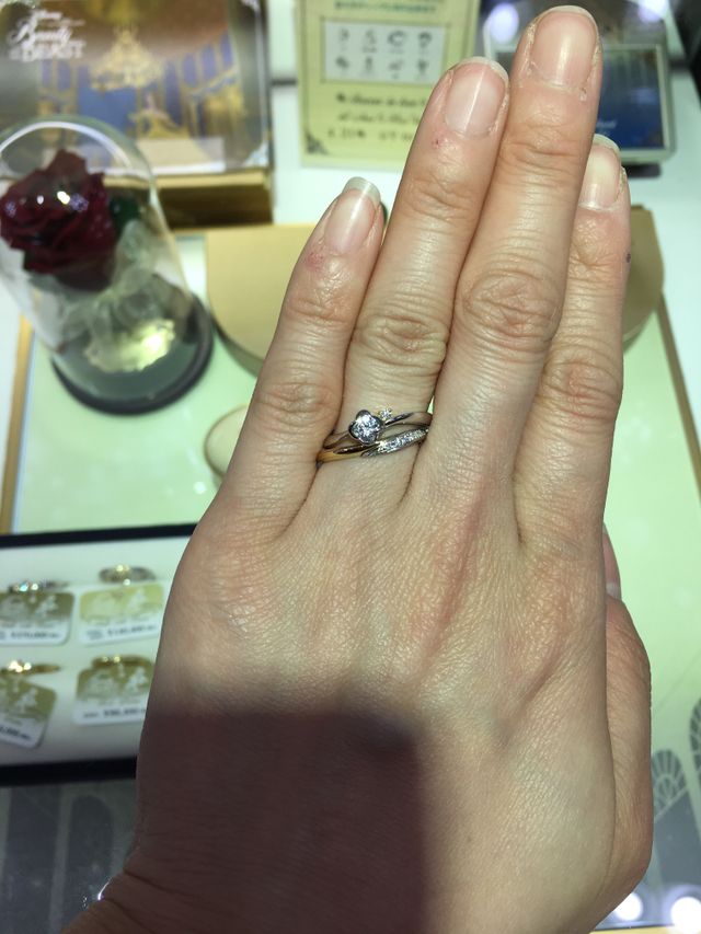 美女と野獣の指輪の中の限定モデルでした。