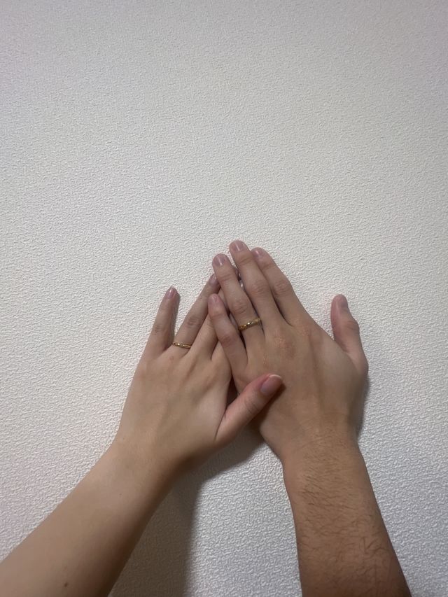 ゴールド、12月のストーンをそれぞれつけました