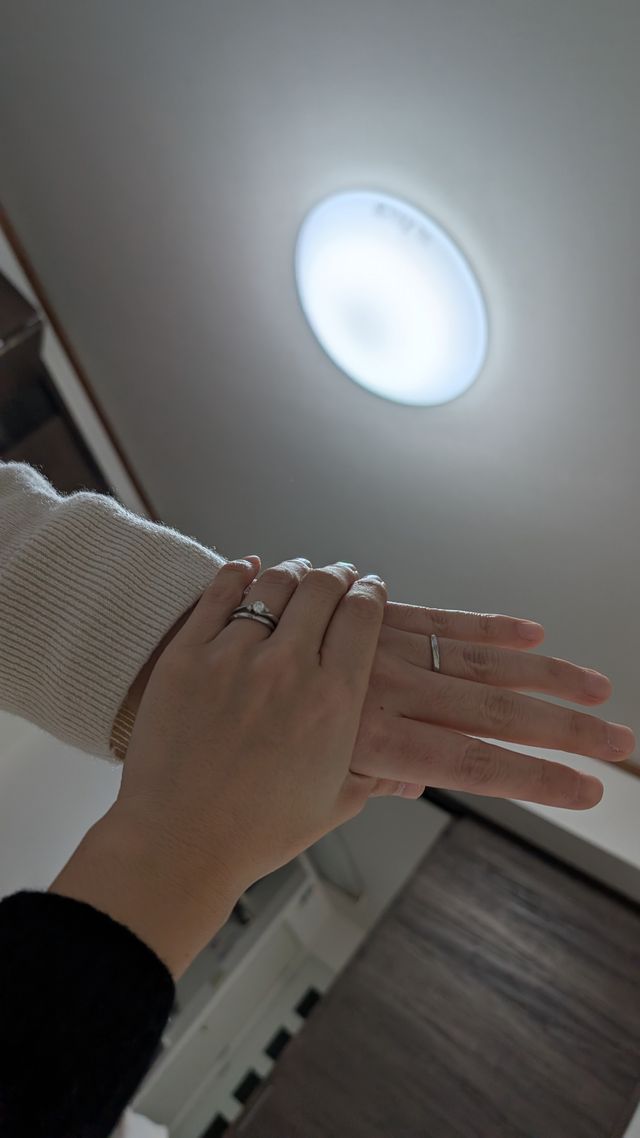 受け取った日に、2人で記念撮影しました。