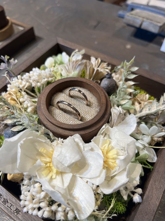 心を込めて作った指輪です♪