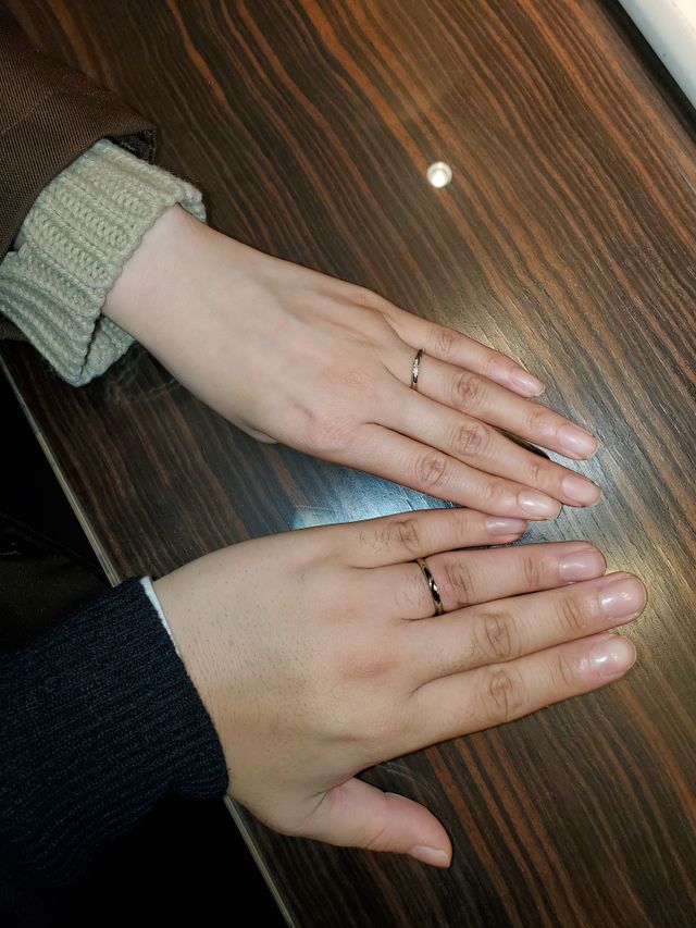 購入時の身につけた写真です。