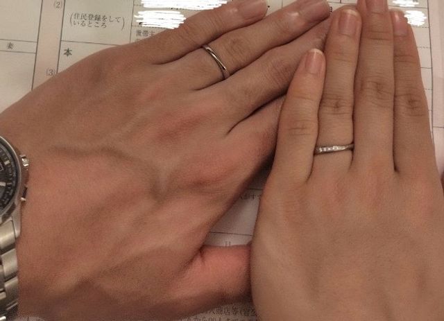 入籍の日に撮りました