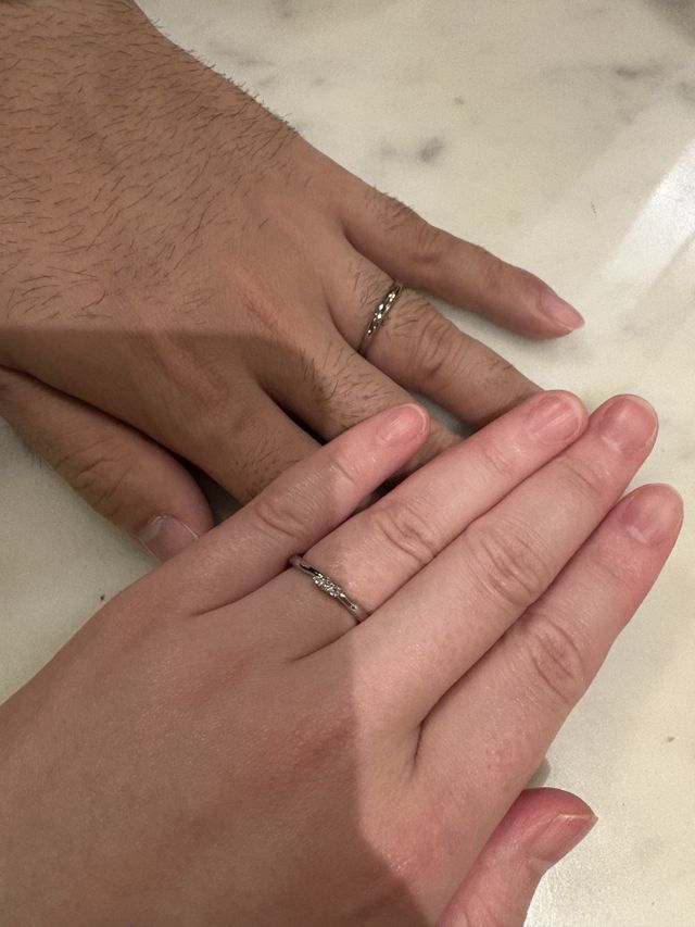 2人で着けた時の写真です。