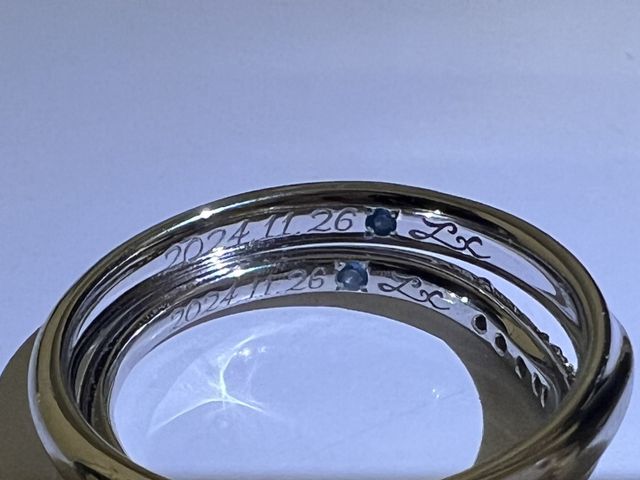 指輪裏面の写真